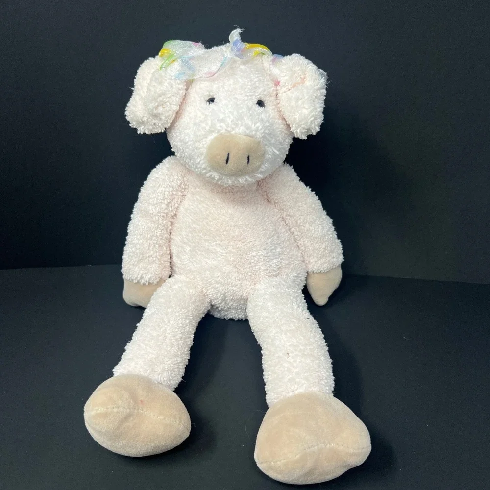 Jellycat Slackajack Pink Piglet‎ Plush Large Pink Retired Vtg Early 2000s JC1056